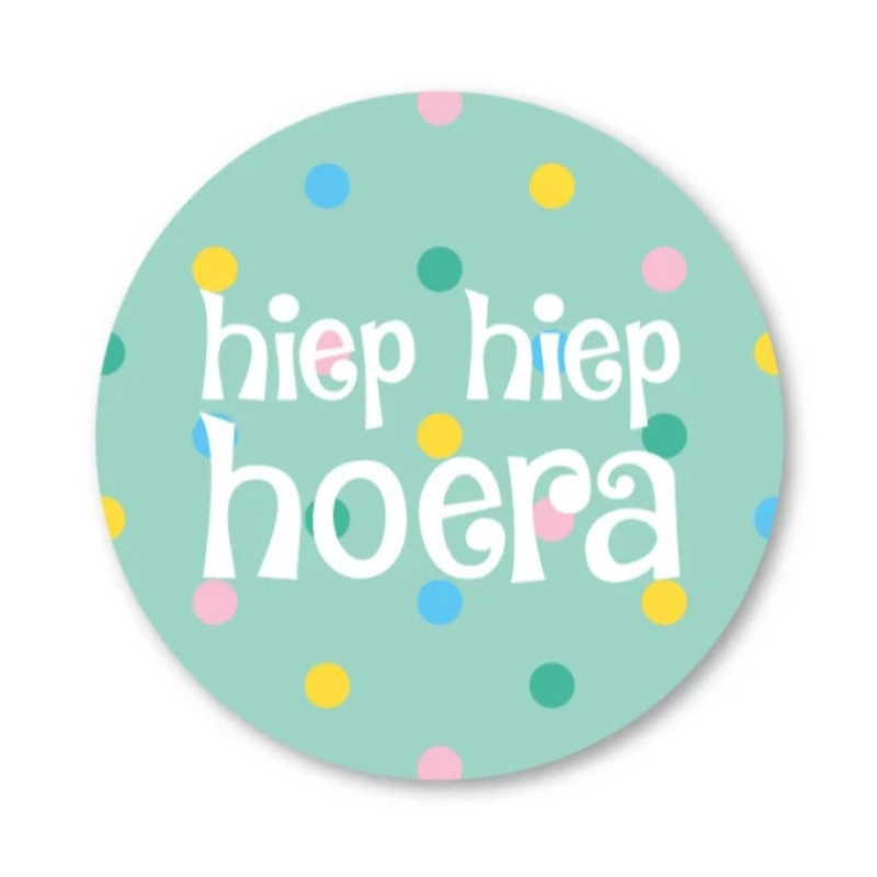 Kadostickers | Hiep hiep hoera groen